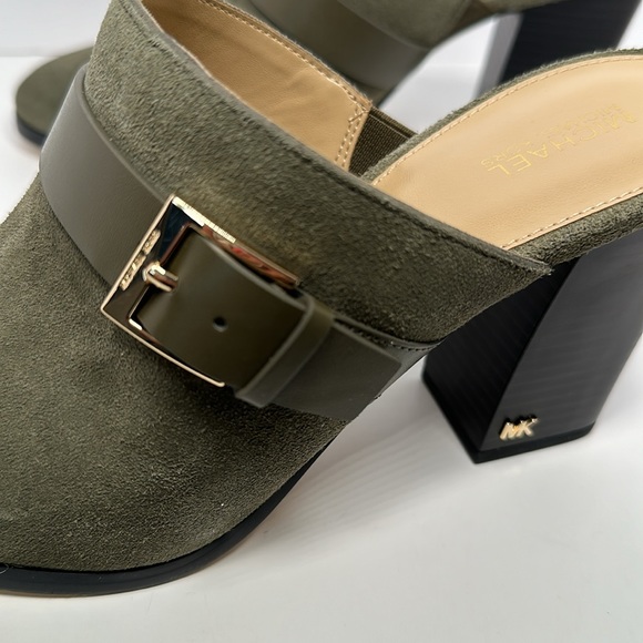 NIB Michael Kors Kara Mule Sz 9, Olive - Picture 8 of 12